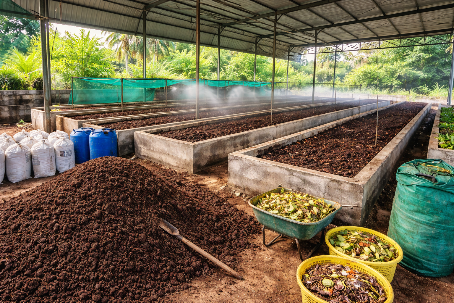 Vermicompost Production Unit – 2 MT/Day | Ahilyanagar